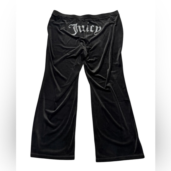 Juicy Couture Black Velour Blink Pants Size 2X NWT